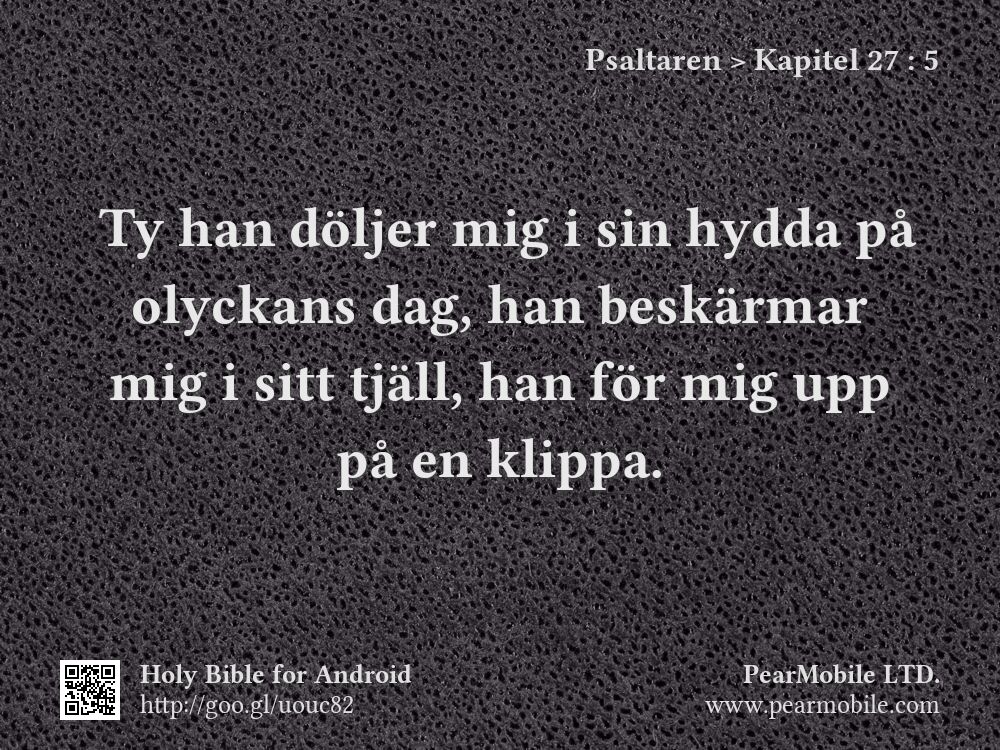 Psaltaren, Kapitel 27:5